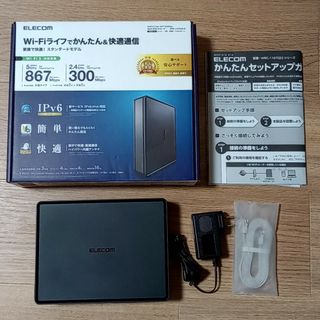 エレコム(ELECOM)の【ジャンク】ELECOM エレコム 無線LAN ルーター Wi-Fi 親機子機(PC周辺機器)