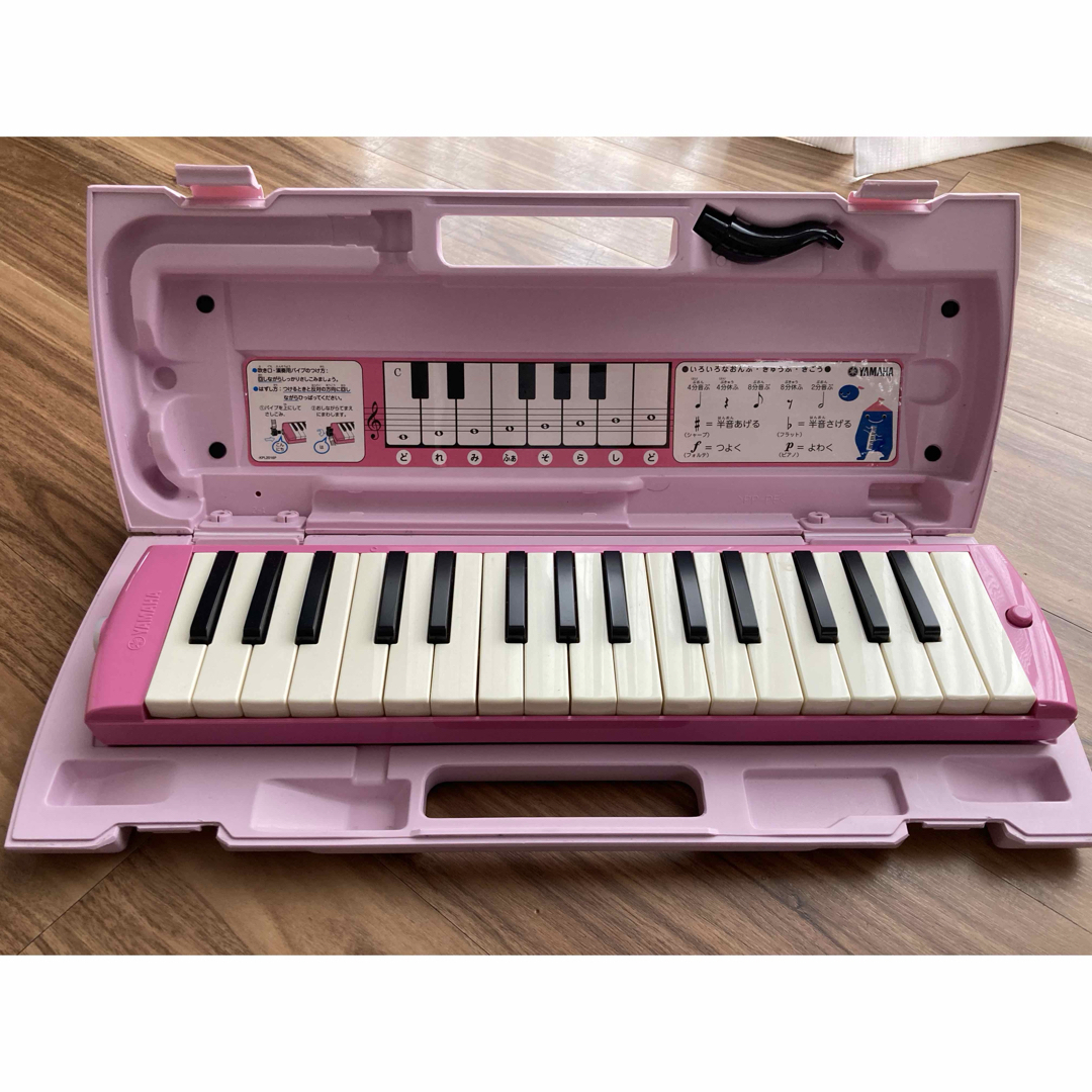 鍵盤ハーモニカ　YAMAHA ピンク色 楽器の楽器 その他(ハーモニカ/ブルースハープ)の商品写真