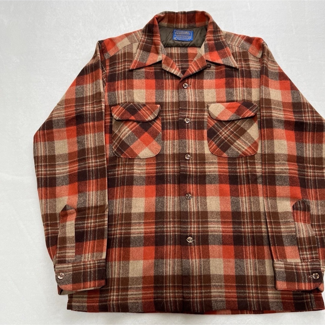 PENDLETON(ペンドルトン)の【極美品】70's PENDLETON ペンドルトン ウール チェックシャツ M メンズのトップス(シャツ)の商品写真