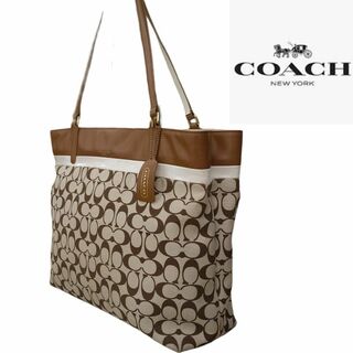 コーチ(COACH)のCOACH 　コーチ　トートバッグ　　ベージュ(トートバッグ)