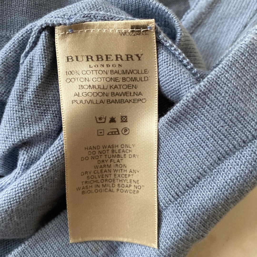 BURBERRY(バーバリー)の訳あり　バーバリーロンドン　メンズ　カットソー　春セーター　サイズS メンズのトップス(Tシャツ/カットソー(七分/長袖))の商品写真