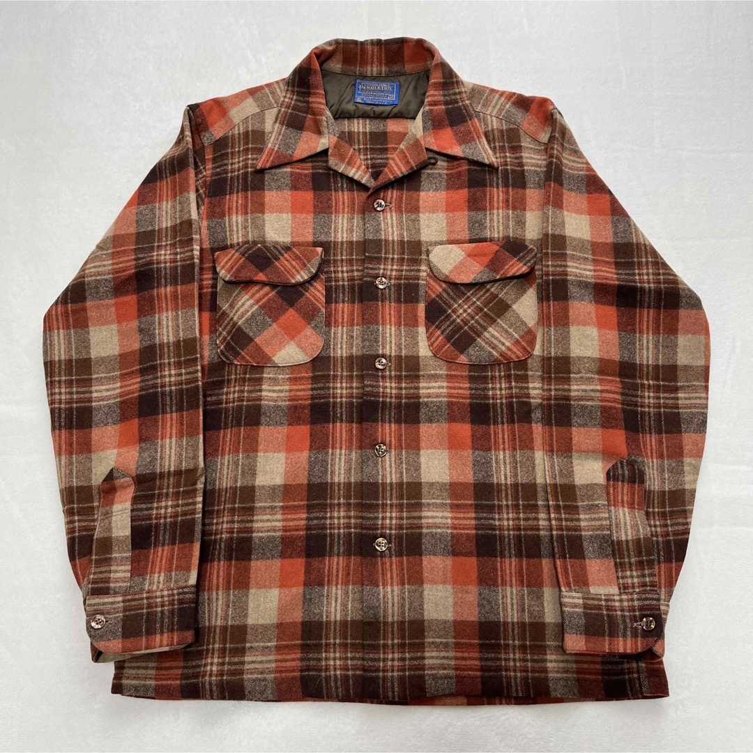 PENDLETON(ペンドルトン)の【極美品】70's PENDLETON ペンドルトン ウール チェックシャツ M メンズのトップス(シャツ)の商品写真