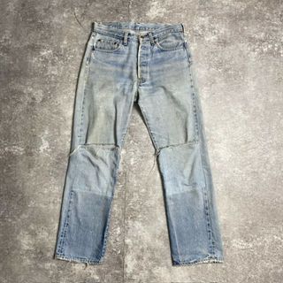 リーバイス(Levi's)の70's Levi's 501 66後期 デニムパンツ リーバイス 刻印6 赤耳 スモールe リペア ヴィンテージ 269U(デニム/ジーンズ)