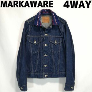 マーカウェア(MARKAWEAR)のマーカウェア 4WAY デニムジャケット Gジャン ジージャン メンズ フード(Gジャン/デニムジャケット)