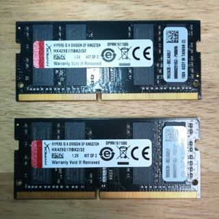 キングストン(Kingston)の☆キングストン Kingston DDR4-2933 16GBx2枚HyperX(PCパーツ)