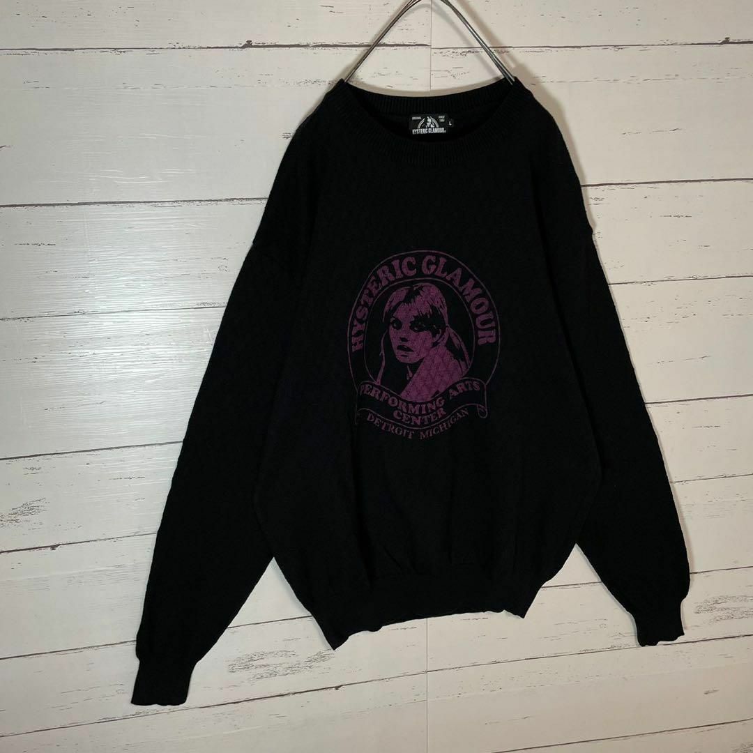 HYSTERIC GLAMOUR(ヒステリックグラマー)の【人気Lサイズ】ヒステリックグラマー☆ヒスガール入りニット 入手困難 セーター メンズのトップス(ニット/セーター)の商品写真