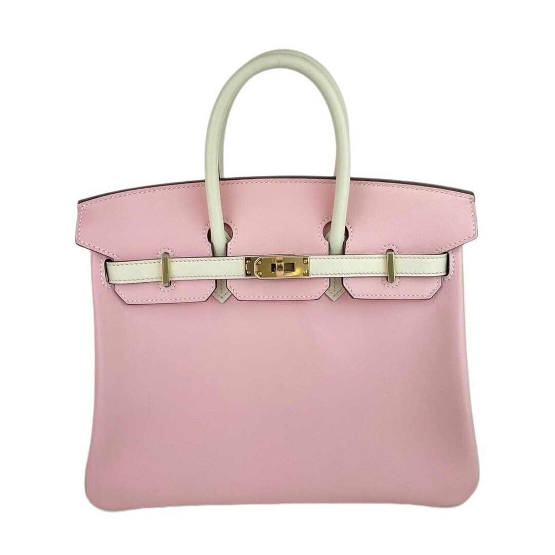 Hermes(エルメス)の新品未使用 HERMES エルメス Birkin25 バーキン25 Rose Sakura ローズサクラ Nata ナタ Swift スウィフト PMBHW シャンパンゴールド金具 B刻 レディースのバッグ(ハンドバッグ)の商品写真