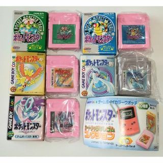 ポケモン(ポケモン)の【非売品】ゲームボーイ ポケモンカートリッジけしゴム5個緑青金銀クリスタル(アニメ/ゲーム)