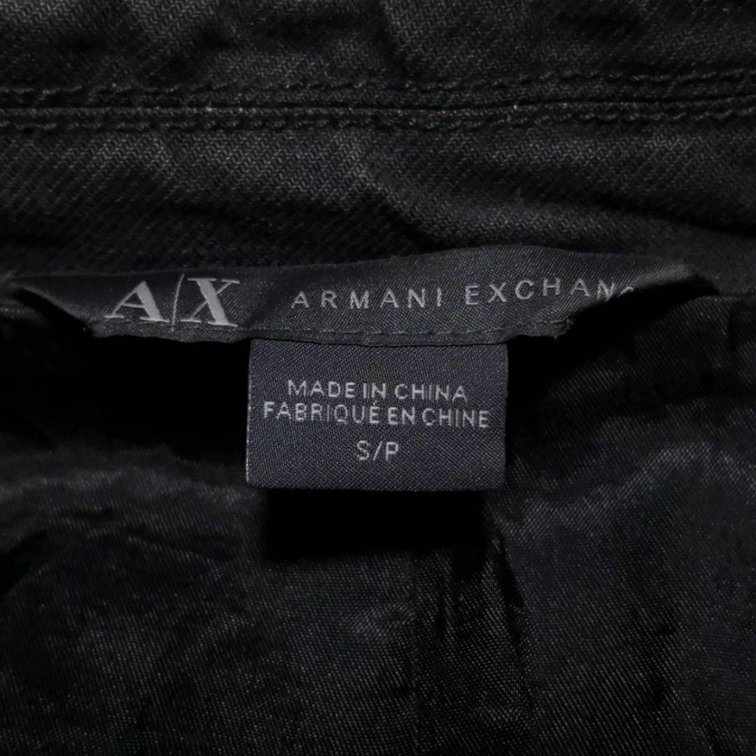 ARMANI EXCHANGE(アルマーニエクスチェンジ)の美品 M アルマーニ エクスチェンジ テーラード ジャケット 黒 ウォッシュ加工 メンズのジャケット/アウター(テーラードジャケット)の商品写真