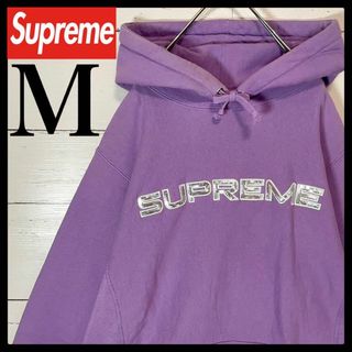 シュプリーム(Supreme)の【希少モデル】シュプリーム☆スパンコール センターロゴ入りパーカー 入手困難(パーカー)