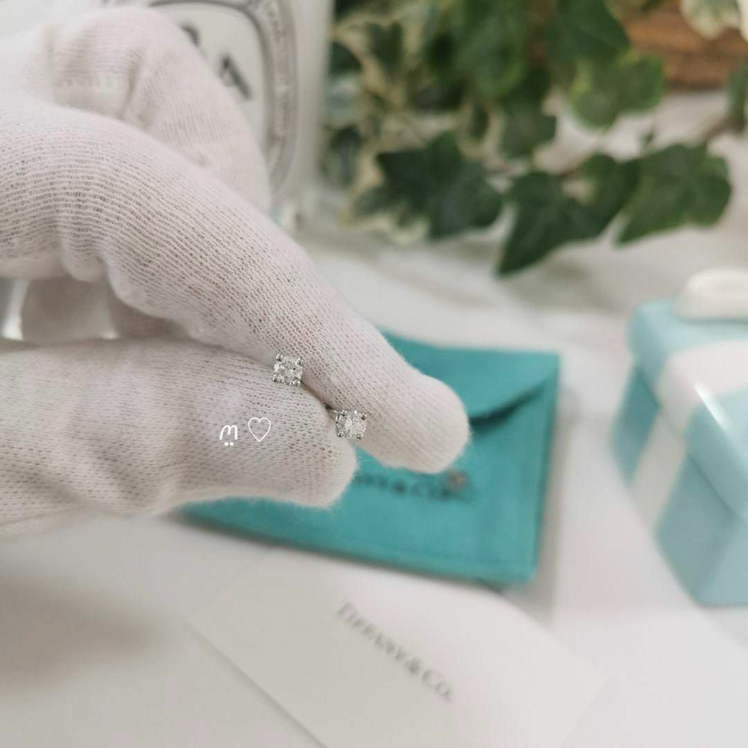 Tiffany & Co.(ティファニー)のティファニー　ソリティアダイヤモンドスタッドピアス　0.22ct　プラチナ レディースのアクセサリー(ピアス)の商品写真