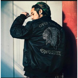 クライミー(CRIMIE)の[限定品]The BONEZ MA-1 JACKET 黒 L ザボーンズ(ナイロンジャケット)