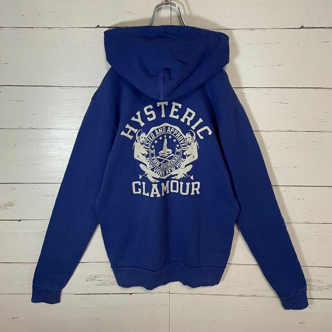 HYSTERIC GLAMOUR(ヒステリックグラマー)の【人気モデル】ヒステリックグラマー☆ヒスガール入りパーカー 即完売 両面ロゴ メンズのトップス(パーカー)の商品写真