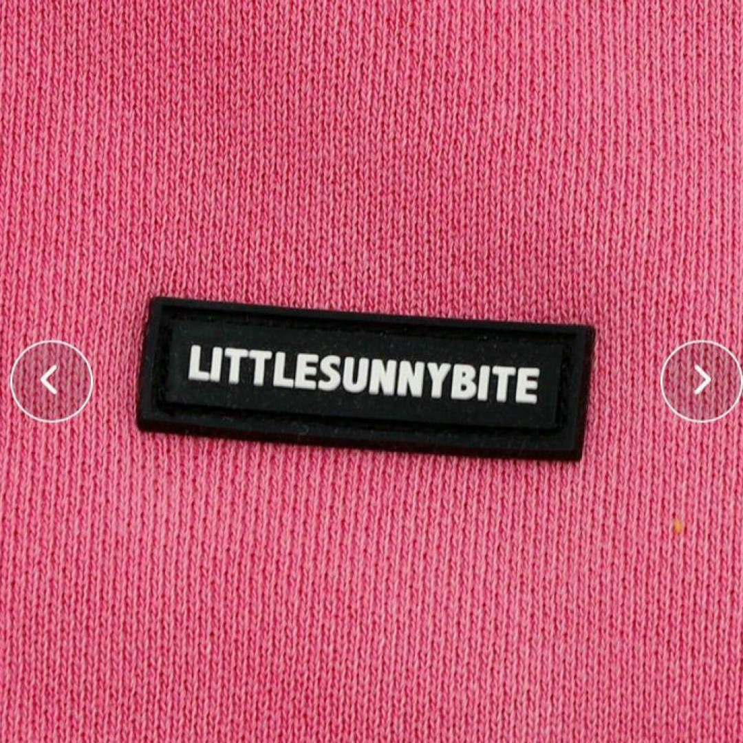 little sunny bite(リトルサニーバイト)のLITTLESUNNYBITEリトルサニーバイト今季パーカー 新品未使用 ピンク レディースのトップス(パーカー)の商品写真