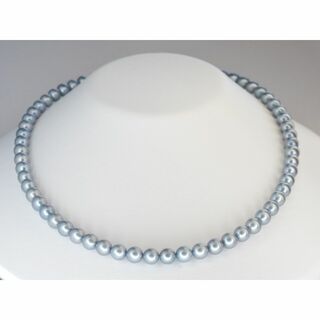 ◆586 田崎真珠祭り！TASAKI　ブルー照り良質天然アコヤ本真珠ネックレス