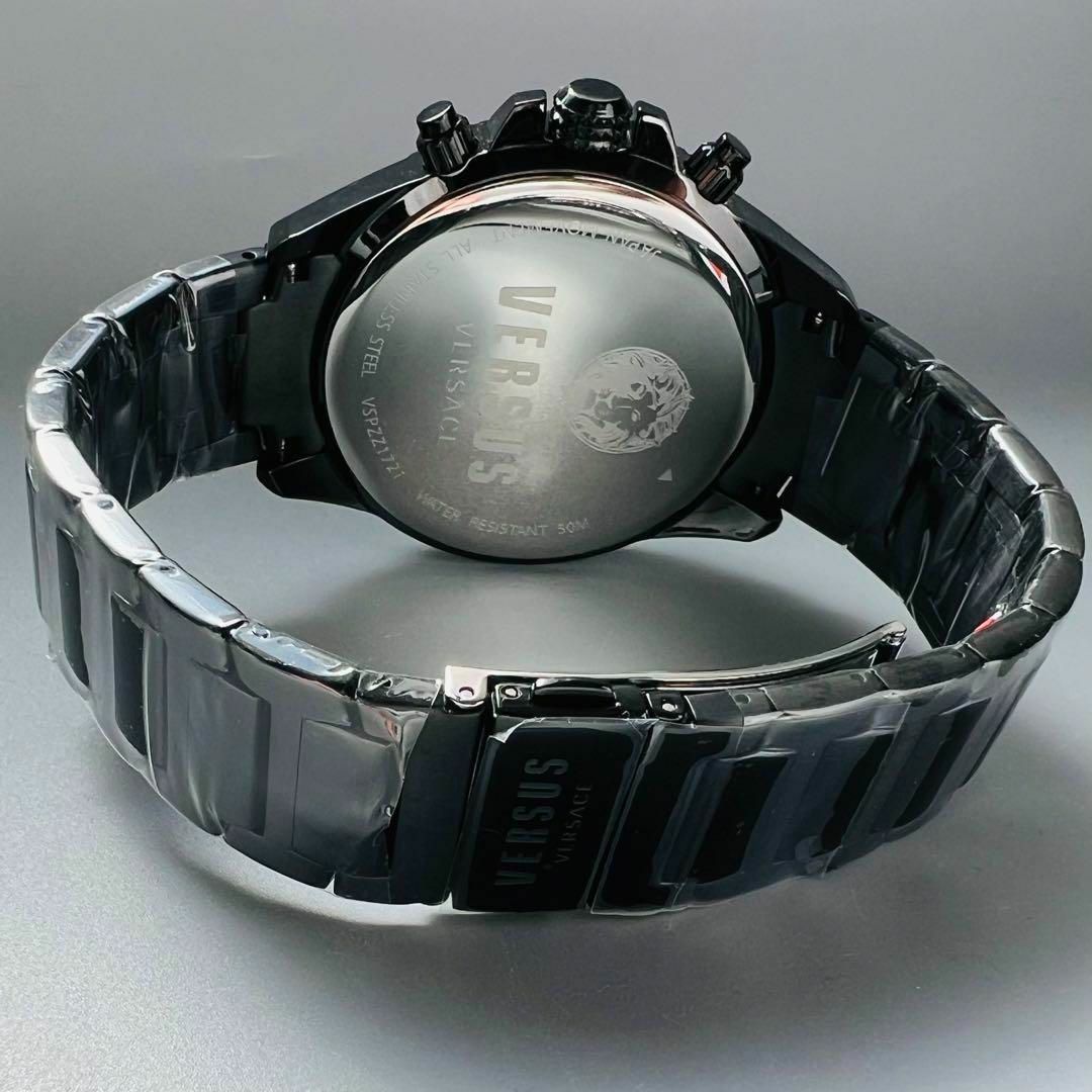 VERSACE(ヴェルサーチ)のヴェルサス ヴェルサーチ 腕時計 新品 メンズ クォーツ ガンメタル ブラック メンズの時計(腕時計(アナログ))の商品写真