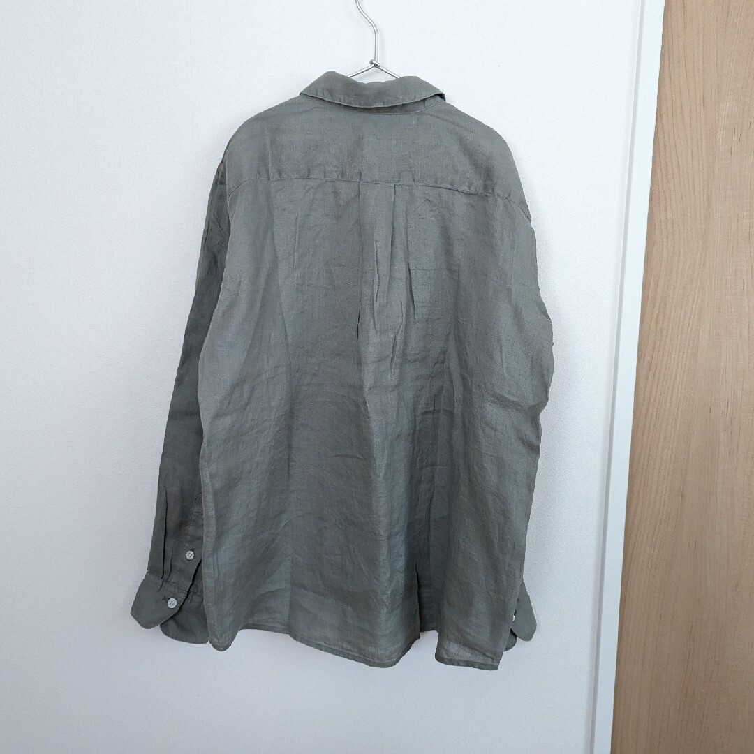 MUJI (無印良品)(ムジルシリョウヒン)のリネン洗いざらしレギュラーカラー長袖シャツ レディースのトップス(シャツ/ブラウス(長袖/七分))の商品写真