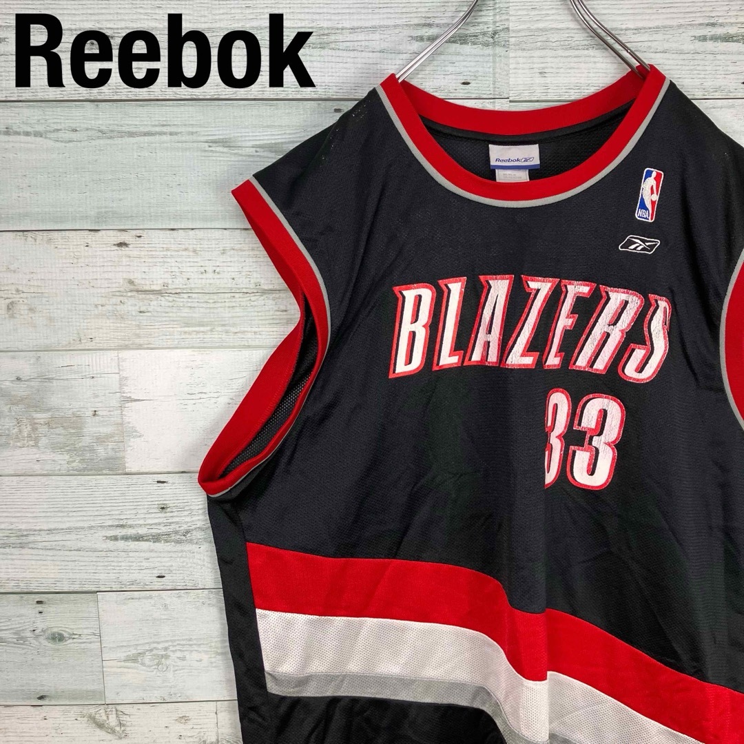 Reebok(リーボック)のNBA Reebok BLAZERS バスケットボール メッシュ ゲームシャツ メンズのトップス(タンクトップ)の商品写真