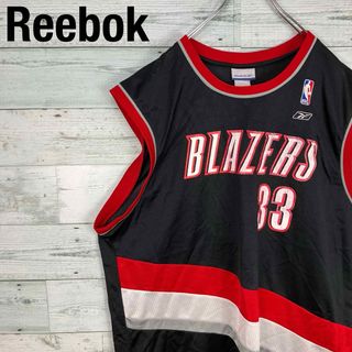 Reebok - NBA Reebok BLAZERS バスケットボール メッシュ ゲームシャツ