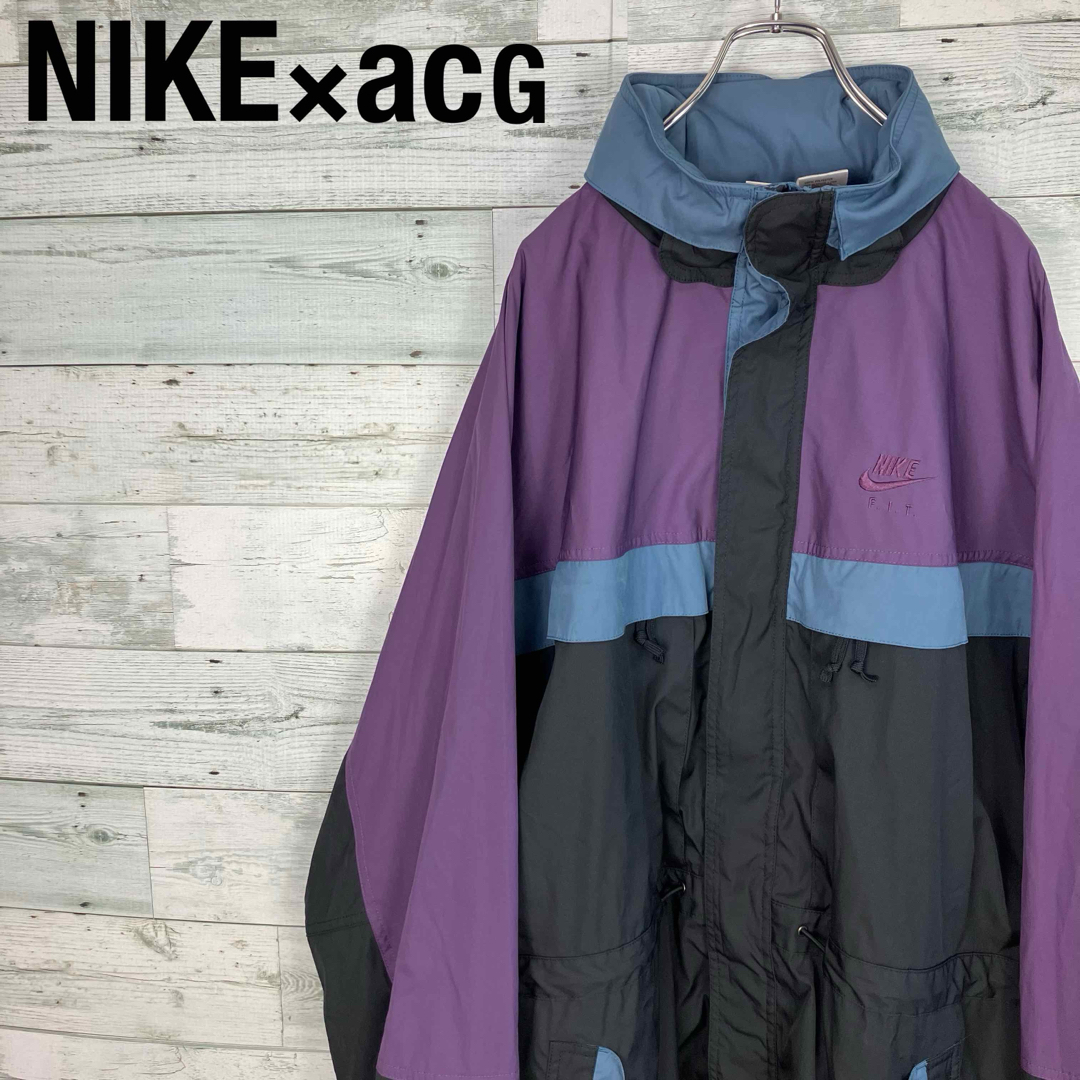 NIKE ACG ナイキ マウンテンパーカー 刺繍ロゴ マスタード 90s NIKE ACG ナイキ マウンテンパーカー 刺繍ロゴ マスタード 90s