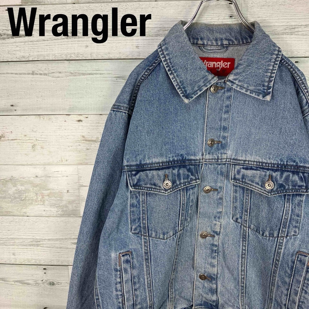 Wrangler(ラングラー)のWranglerラングラーHERO 色落ち ライトブルー デニムジャケット メンズのジャケット/アウター(Gジャン/デニムジャケット)の商品写真