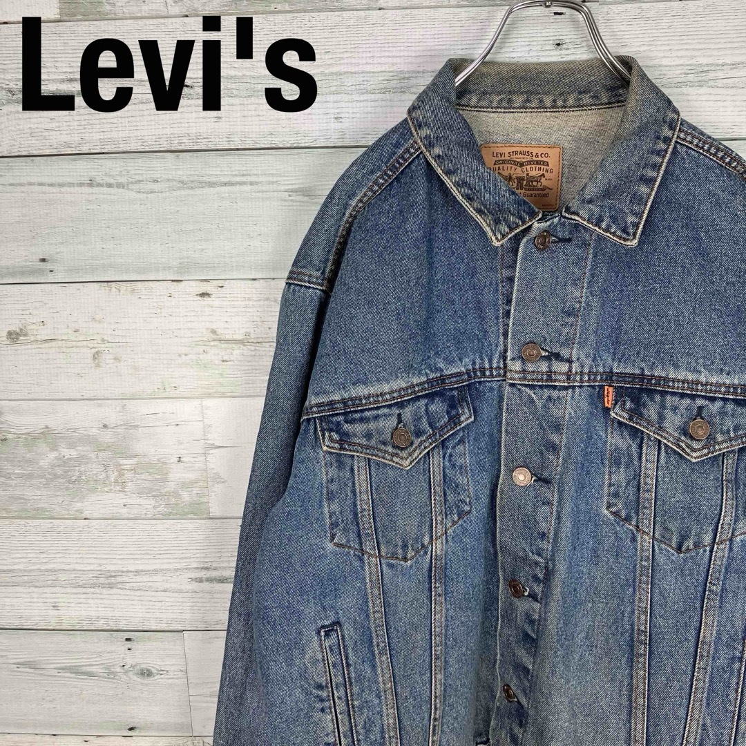 Levi's(リーバイス)のLevi's リーバイス ライトブルー 色落ち デニムジャケット メンズのジャケット/アウター(Gジャン/デニムジャケット)の商品写真