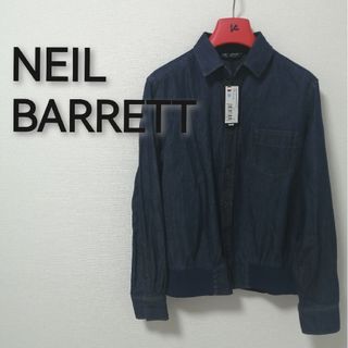 ニールバレット(NEIL BARRETT)の★新品・メンズ★【NEIL BARRETT 】デニムシャツ　ブルゾン　S　青(Gジャン/デニムジャケット)