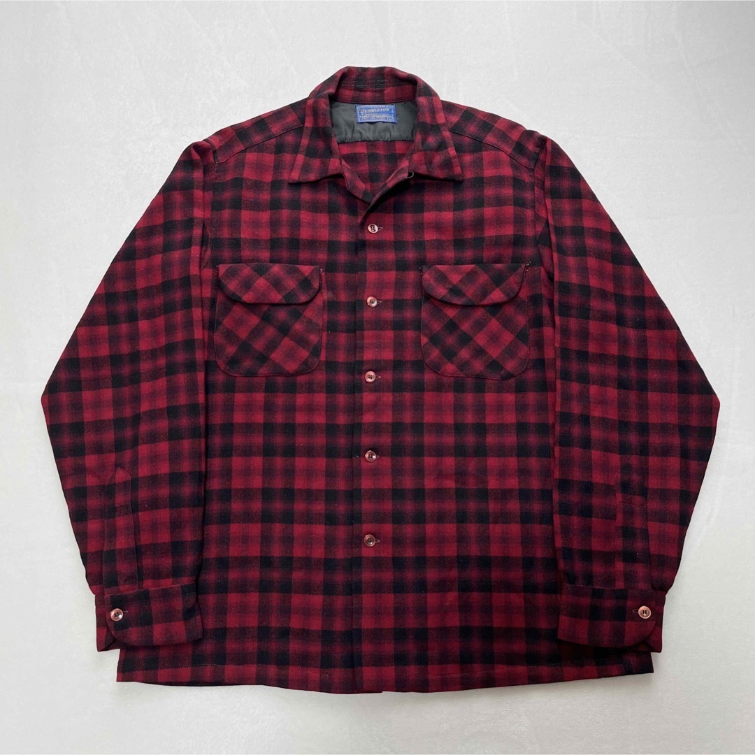 PENDLETON(ペンドルトン)の【VINTAGE】美品 50's PENDLETON オンブレチェック シャツ メンズのトップス(シャツ)の商品写真