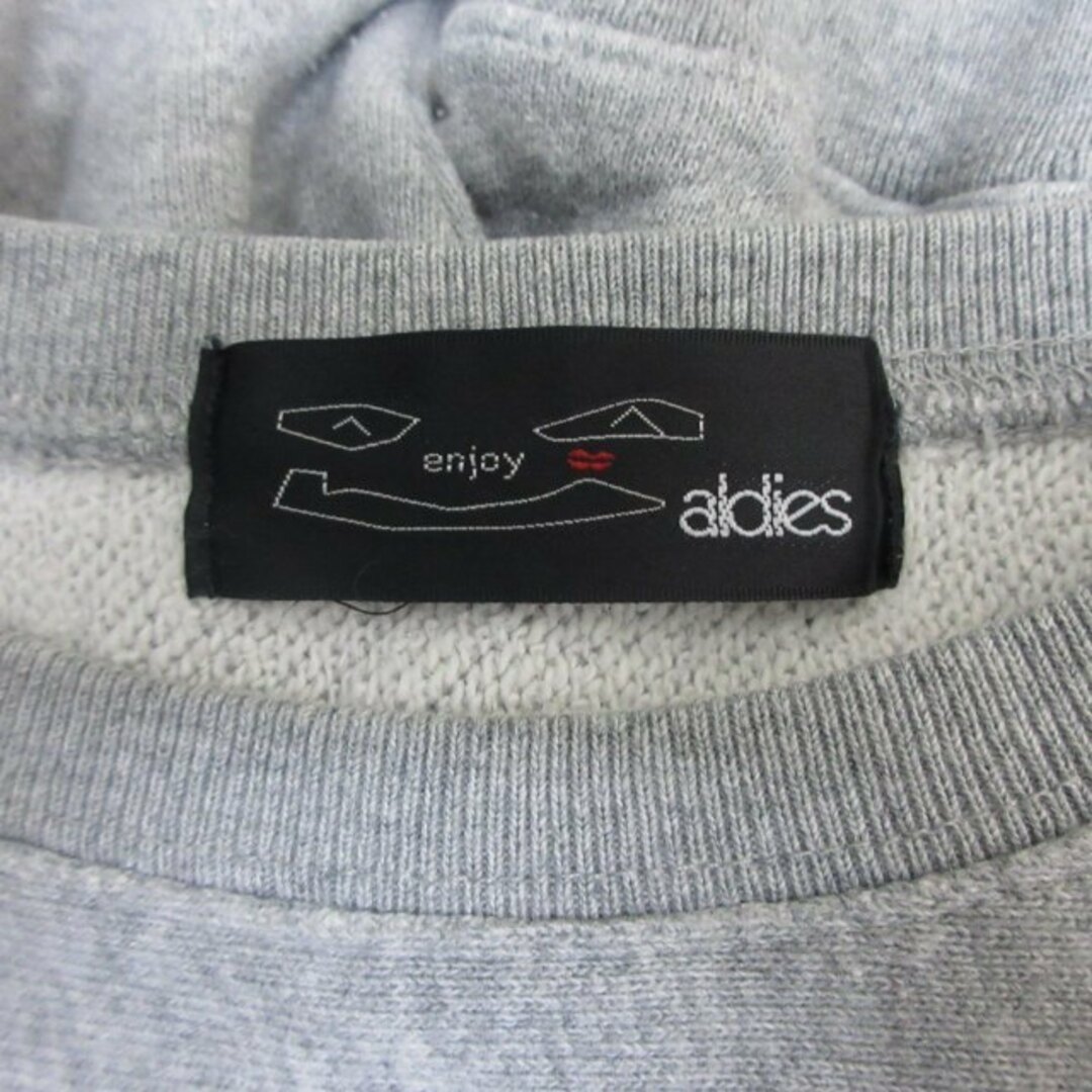 aldies(アールディーズ)のアールディーズ ALDIES スウェット プリント グレー Lサイズ メンズのトップス(スウェット)の商品写真