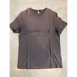 モンクレール(MONCLER)のSサイズ　クリーニング済】モンクレール　MONCLER  半袖Tシャツ　グレー(Tシャツ/カットソー(半袖/袖なし))