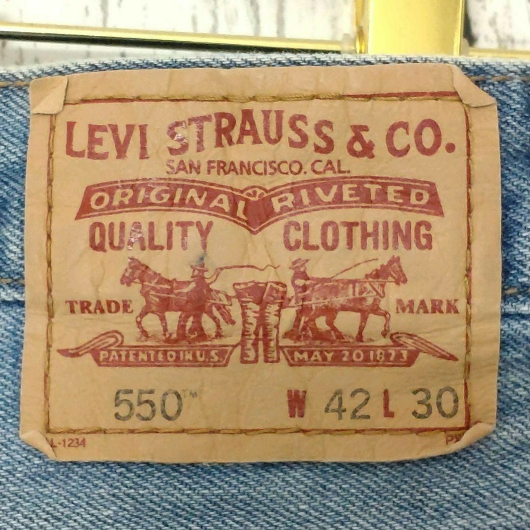 Levi's(リーバイス)のUS古着リーバイス550バギーワイドデニムパンツジーンズW42L30（964） メンズのパンツ(デニム/ジーンズ)の商品写真