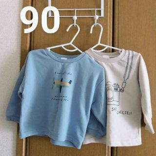 イオン(AEON)の薄手 ロンＴ 90  2枚セット(Tシャツ/カットソー)