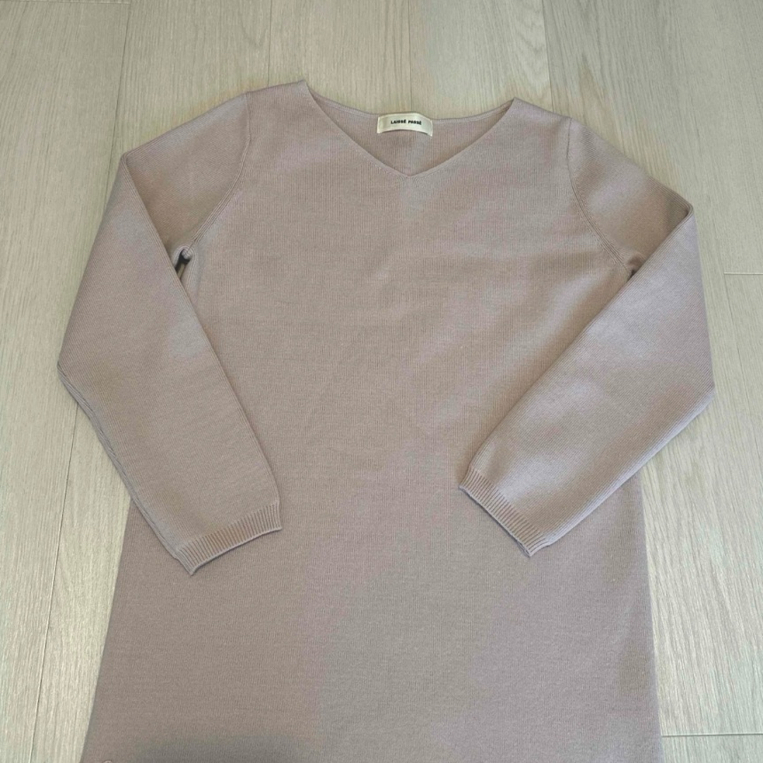 LAISSE PASSE - 美品⭐︎レッセパッセ ニットワンピース 裾レース LAISSE PASSE - 美品⭐︎レッセパッセ ニットワンピース 裾レース