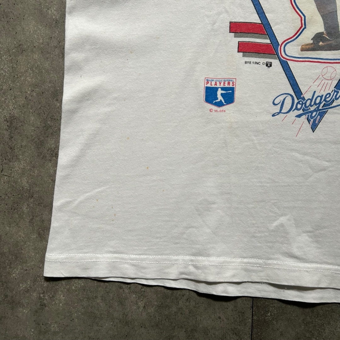 90s 野茂tシャツ メキシコ製 ホワイト L ドジャース MLB メンズのトップス(Tシャツ/カットソー(半袖/袖なし))の商品写真