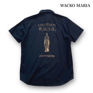 WACKO MARIA - 【WACKO MARIA】ワコマリア マリアプリント 半袖ワークシャツ ワッペン