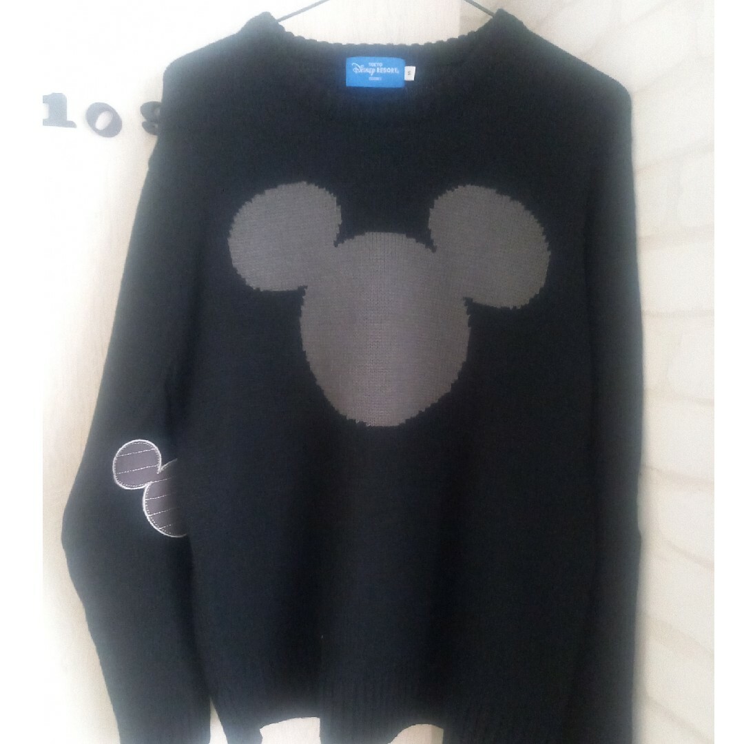 Disney(ディズニー)の【ミッキーマウス エルボーパッチ ニットセーター】DISNEY RESORT メンズのトップス(ニット/セーター)の商品写真