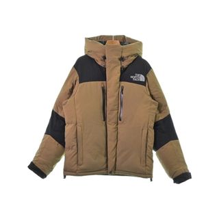 THE NORTH FACE ダウンジャケット/ダウンベスト L ベージュx黒 【古着】【中古】(ダウンジャケット)