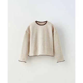 ザラキッズ(ZARA KIDS)の限定値下げ！ZARA KIDS プラッシュジャージーソフトタッチTシャツ(Tシャツ/カットソー)