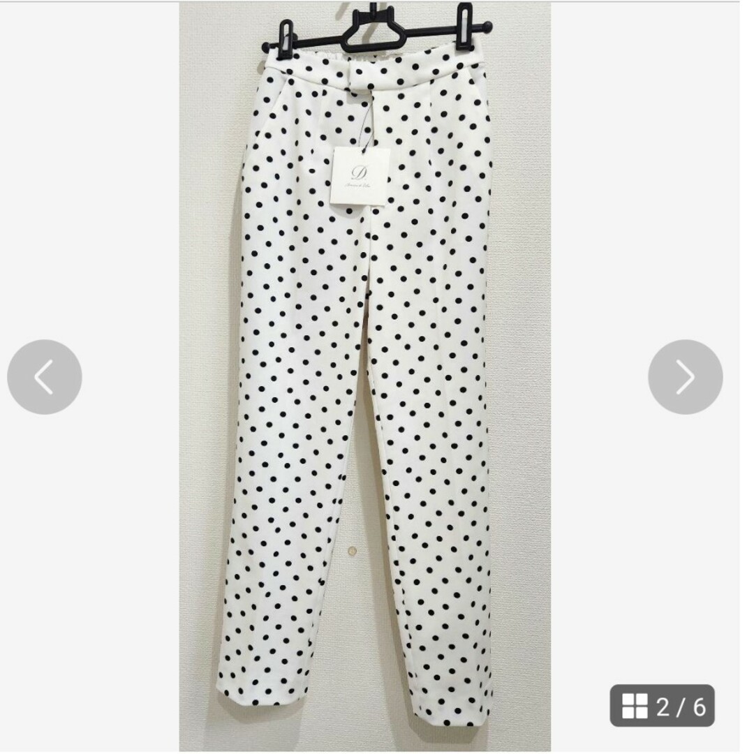 maison de Dolce. メゾンドドルチェ ドットパンツ ホワイト XS maison de Dolce. メゾンドドルチェ ドットパンツ ホワイト XS