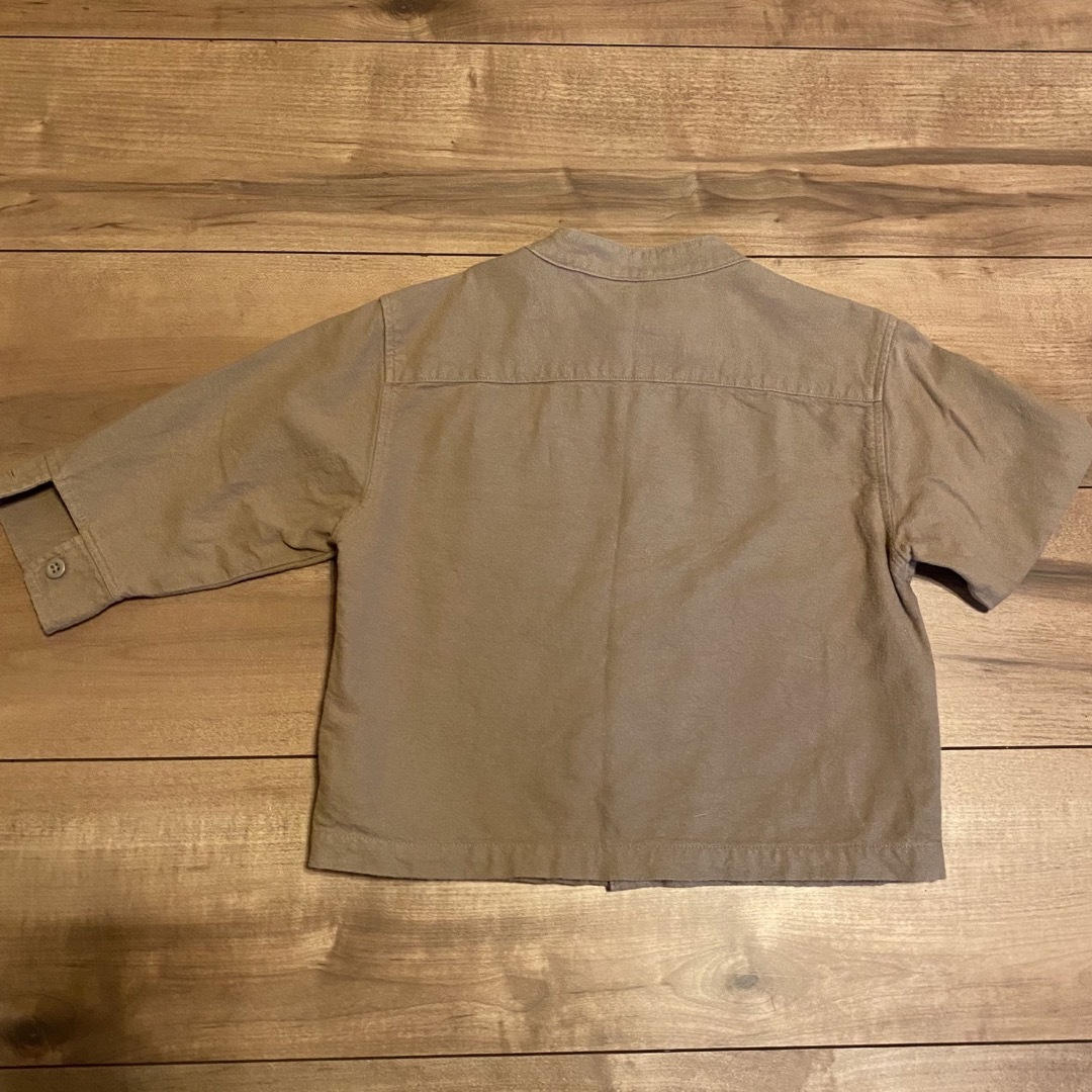 MUJI (無印良品)(ムジルシリョウヒン)のMUJI  ネルシャツ　90 キッズ/ベビー/マタニティのキッズ服男の子用(90cm~)(Tシャツ/カットソー)の商品写真