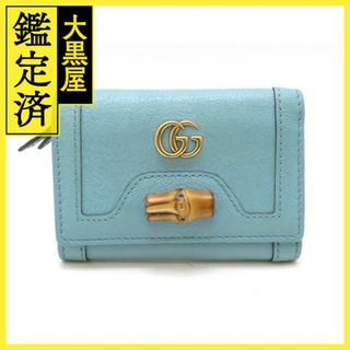 グッチ(Gucci)のGUCCI　グッチ　財布　バンブー　ダイアナコンパクトウォレット【430】(財布)