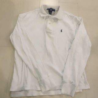 ポロラルフローレン(POLO RALPH LAUREN)のPOLO RalphLauren 刺繍 ロゴ 襟付き  ポロシャツホワイト長袖 (ポロシャツ)