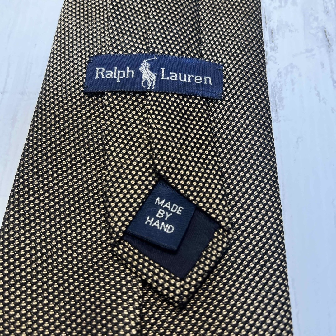 Ralph Lauren(ラルフローレン)のused ラルフローレン　ネクタイ　ブラウン　美品 メンズのファッション小物(ネクタイ)の商品写真