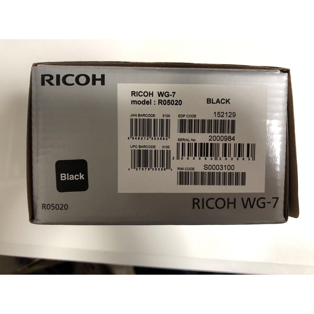 RICOH(リコー)のRICOHリコー　WG-7 ブラック　美品 スマホ/家電/カメラのカメラ(コンパクトデジタルカメラ)の商品写真