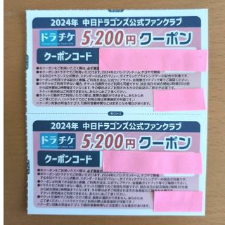 チュウニチドラゴンズ(中日ドラゴンズ)の中日ドラゴンズ クーポン 10400円分(野球)