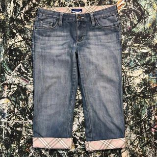 バーバリーブルーレーベル(BURBERRY BLUE LABEL)の【美品】バーバリーブルーレーベル-BURBERRY-クロップドデニムパンツ(クロップドパンツ)