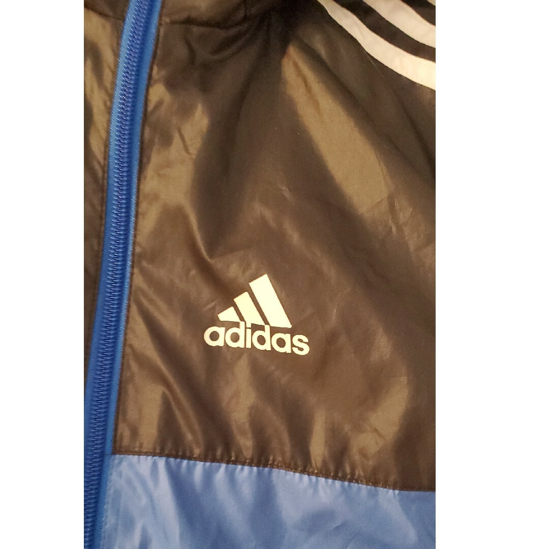 adidas(アディダス)のadidas ナイロンフードジャケット　サイズ130 キッズ/ベビー/マタニティのキッズ服男の子用(90cm~)(ジャケット/上着)の商品写真