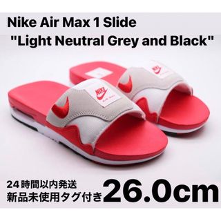 ナイキ(NIKE)のNIKE AIR MAX 1 SLIDE UNIVERSITY RED 26.0(サンダル)