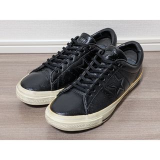 コンバース(CONVERSE)のConverse コンバース ワンスターレザースニーカー ブラック 26.5cm(スニーカー)