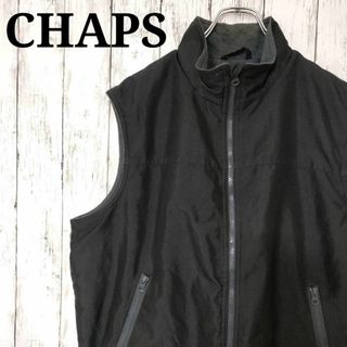 チャップス(CHAPS)の古着　チャップス　ナイロンテックベスト　裏フリース（744）(ベスト)